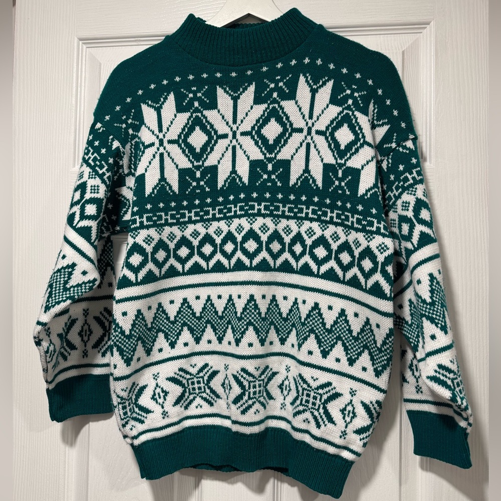 Vintage Men’s Snowflake Sweater